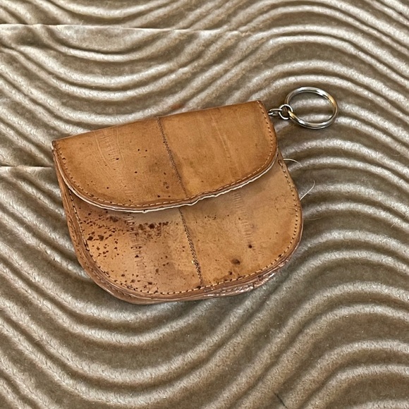 Vintage Eel Leather Crossbody Bag and Matching Eel Change Wallet Clutch - Picture 12 of 13